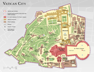 Mapa da cidade do Vaticano